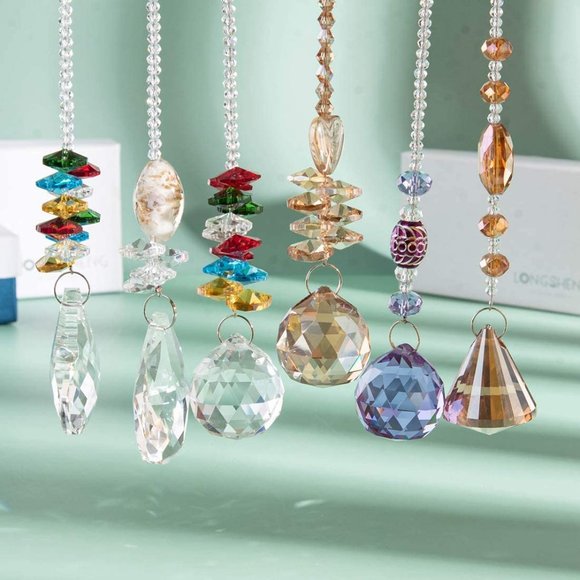 Free People Crystal Balls Pendant Ornament Hanging - Picture 3 of 10